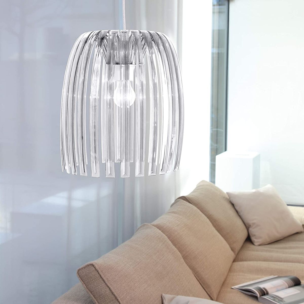 Koziol lampshade thermoplastic plastic, crystal clear