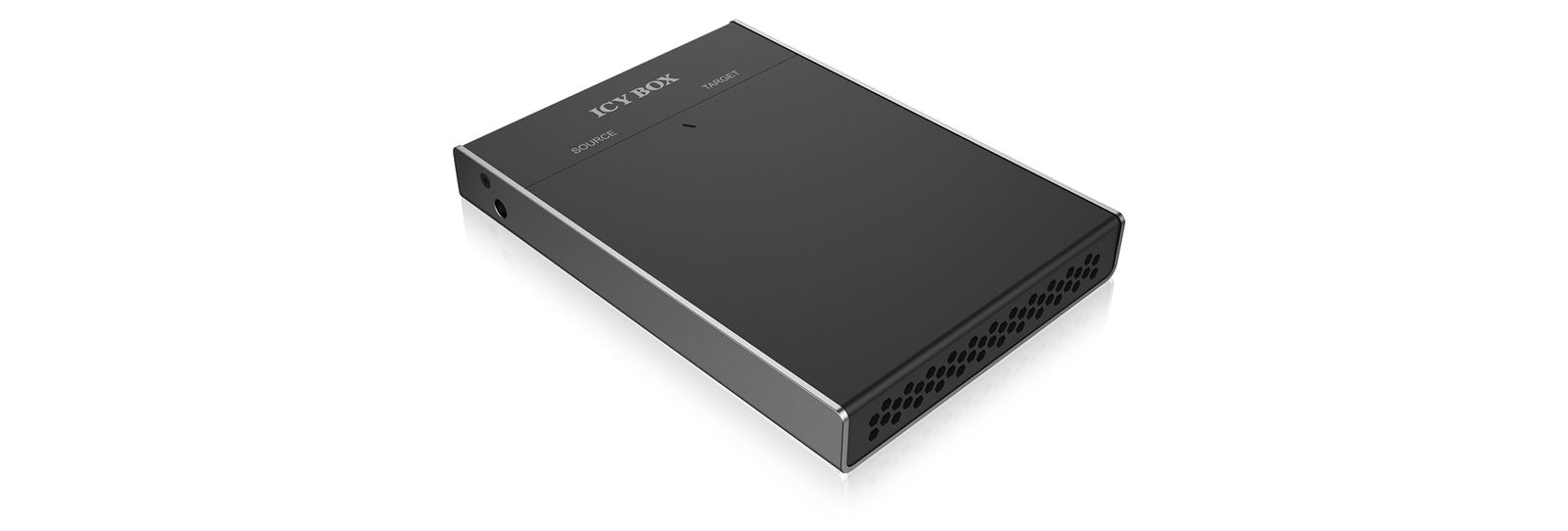 ICY BOX 60528 Box 2-fach m.2 Dockingstation mit Klonfunktion für m.2 SATA SSD, USB 3.0, B-Key, B+M-Key