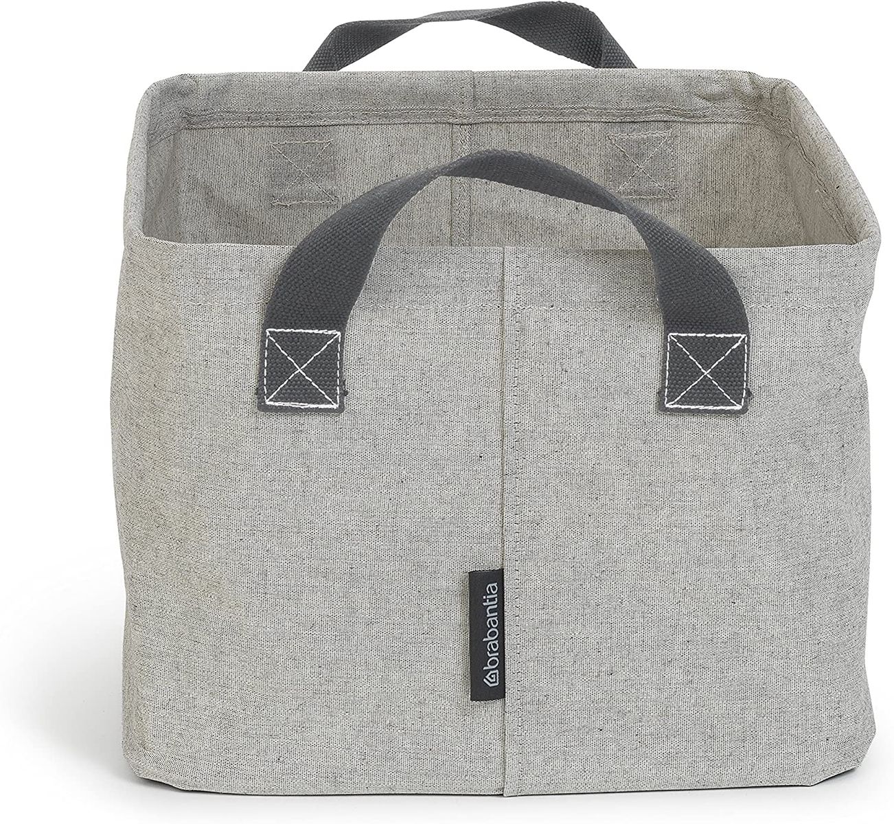 Brabantia 105685 Laundry basket foldable in gray, fabric, 30 x 20 x 10 cm