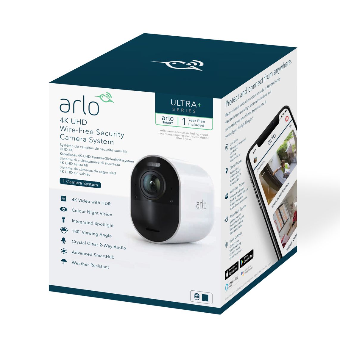 Arlo VMS5140 IP-Sicherheitskamera Innen & Außen 3840 x 2160 Pixel Wand