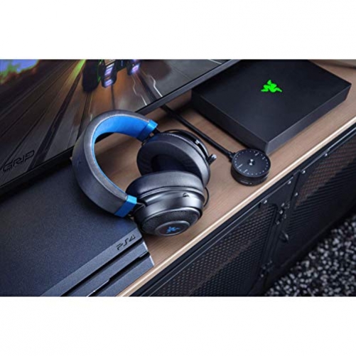 Razer Kraken for Console 2019 Gaming Headset Virtual 7.1 Surround-Sound 3.5mm Multi-Plattform Black/Blue