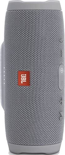 JBL Charge 3 Tragbarer Bluetooth-Lautsprecher Wasserdicht mit 6000 mAh Power Bank und Freisprechfunktion - Grau