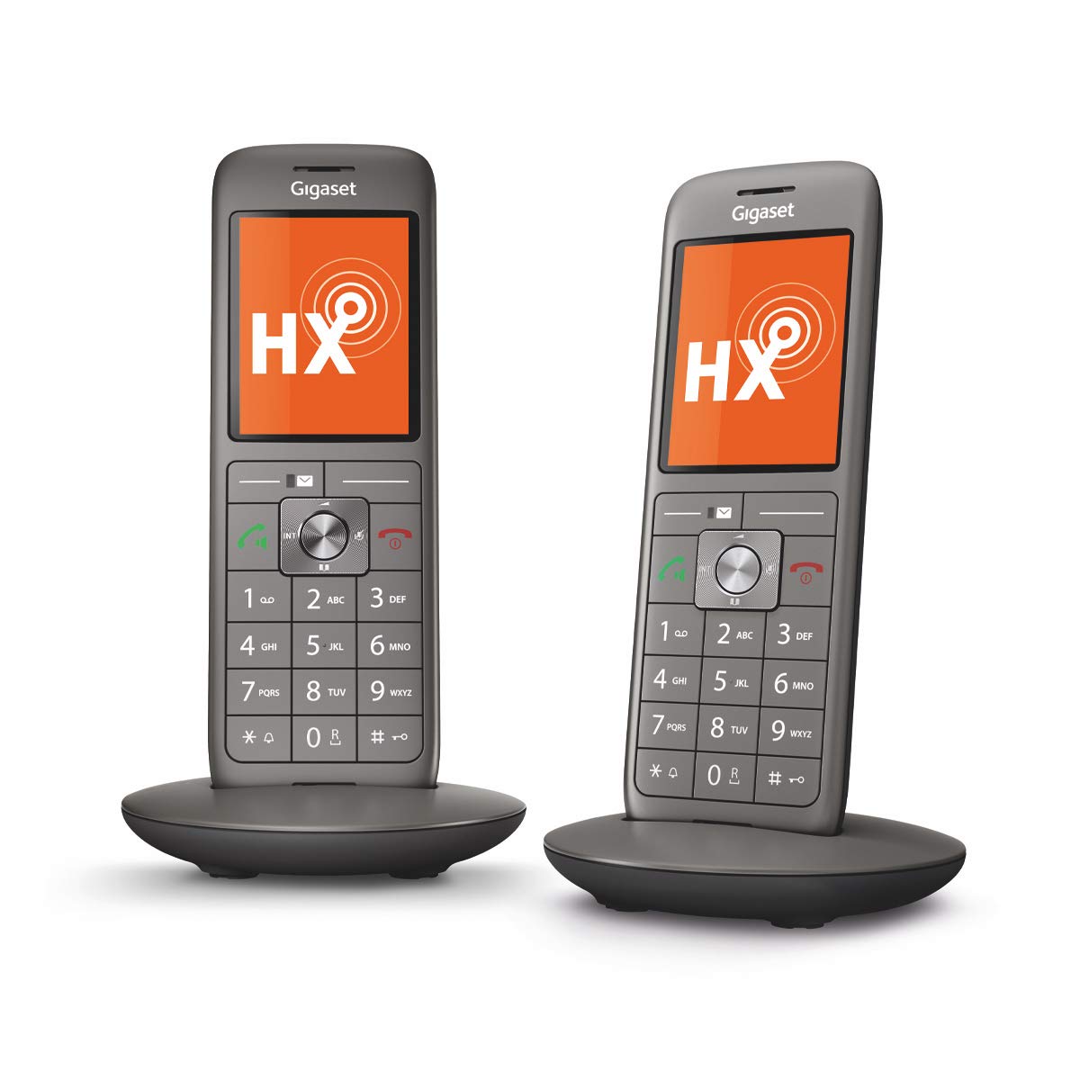 Gigaset CL660HX Duo Analoges/DECT-Telefon Anthrazit Anrufer-Identifikation