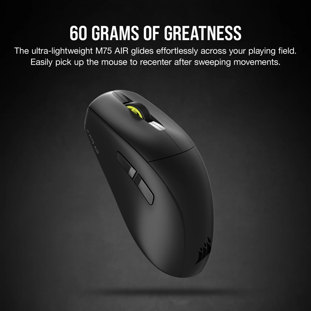 Corsair M75 Maus Gaming Beidhändig Bluetooth Optisch 26000 DPI