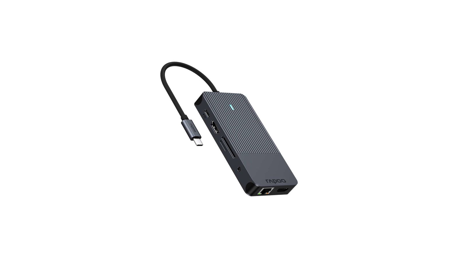 Rapoo UCM-2005 10-in-1 USB-C Multiport Adapter 100W Power Delivery HDMI DisplayPort LAN USB-C USB-A 3.0 microSD AUX v1.0