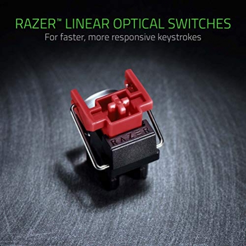 Razer Huntsman TE Gaming Keyboard Optical Red Switches TKL RGB US-Layout ISO