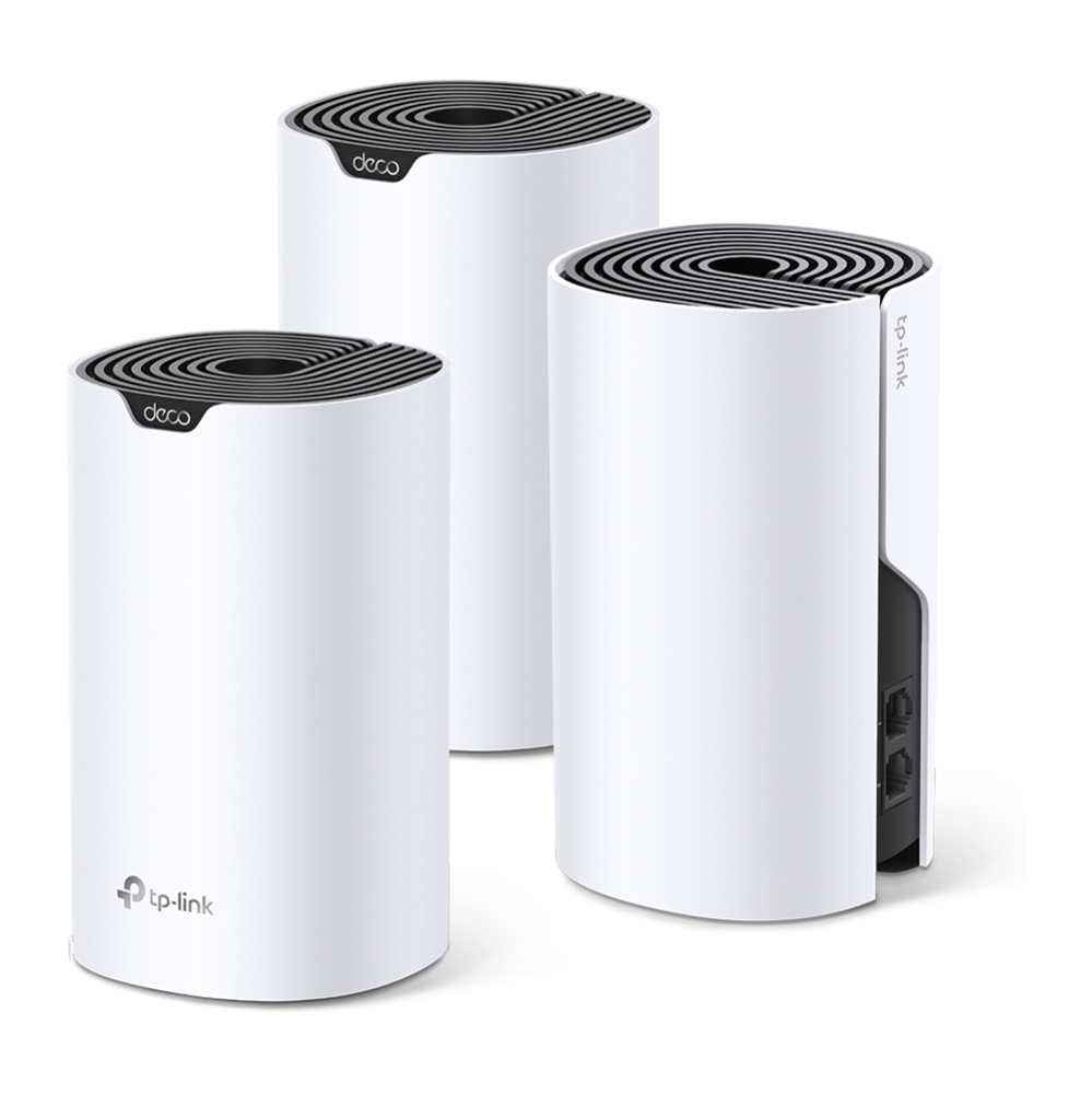 TP-Link Deco S4 Mesh Wi-Fi System AC1200 Dual Band WLAN Router & Repeater up to 510m² White 3er Pack v2.0