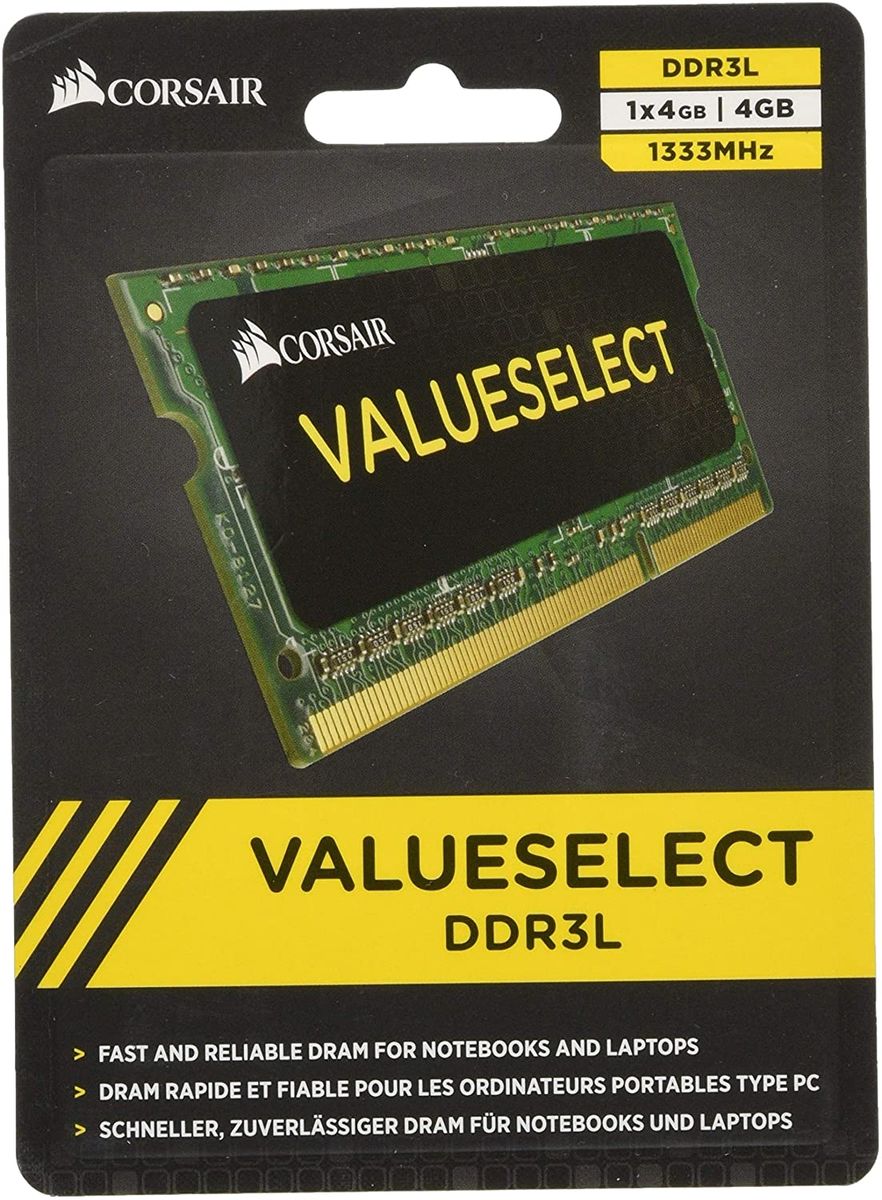 Corsair 4GB DDR3L 1333MHz memory module 1 x 4 GB DDR3