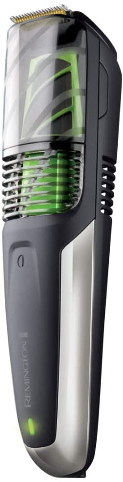 Remington beard trimmer men lithium removable vacuum chamber mains battery operation 12 length settings 0.5-18mm 2 attachment heads: 32mm + 20mm trimmer storage bag Beard trimmer MB6850.