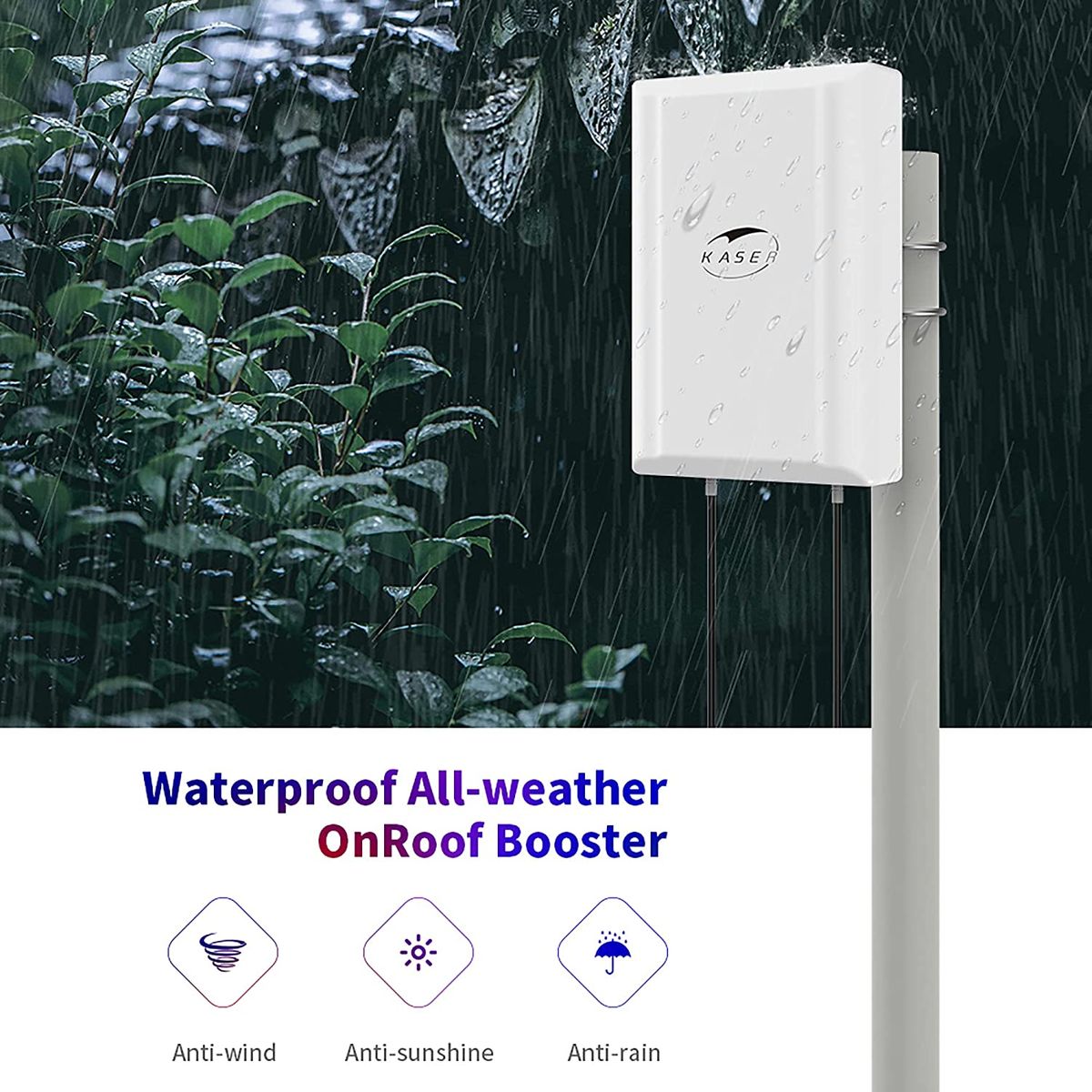 KASER 4G LTE 5G Antenne Outdoor Mimo Richtantenne 698-2700 | 3300-3800 MHz Bis zu 12dBi Verstärkung kompatibel 5g 4g Router N-SMA Ausgang mit TS9 adapter Inklusive Verlustarme Kabel 10 Meter -Model V3