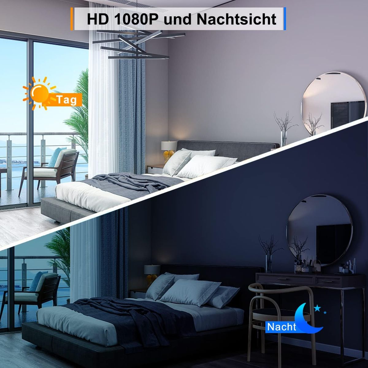 TDW Kleine Kamera ohne WLAN, HD 1080P Mini Überwachungskamera mit 32G SD Karte Aufzeichnung Kleine Kamera mit Bewegungserkennung Nachtsicht Mini Body Cam für Innen Aussen Überwachung