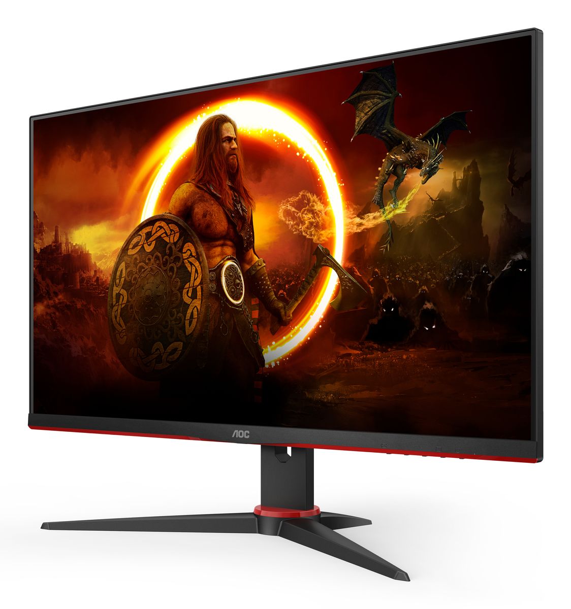 AOC G2 24G2SPAE/BK LED display 60,5 cm (23.8") 1920 x 1080 Pixel Full HD Schwarz, Rot