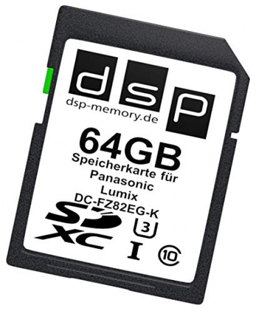 DSP Memory 64GB Ultra Highspeed Speicherkarte für Panasonic Lumix DC-FZ82EG-K Digitalkamera
