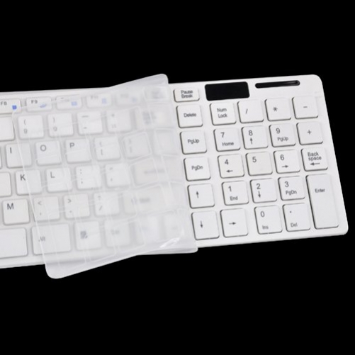 Accessotech schlank weiß Drahtlose Tastatur & wireless Optische Maus Set PC Laptop Windows 7