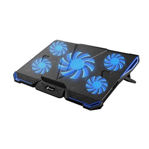 Klim Cyclone 5 Gaming Laptop Kühler & Ständer für PC Mac PS4 Xbox schwarz blau