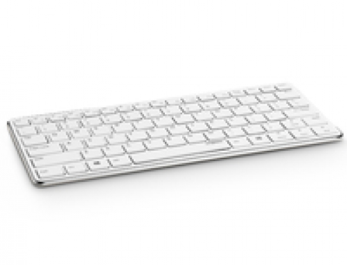 rapoo E6350 - Bluetooth Ultra-slim Keyboard weiss-silber (DEU Layout - QWERTZ)