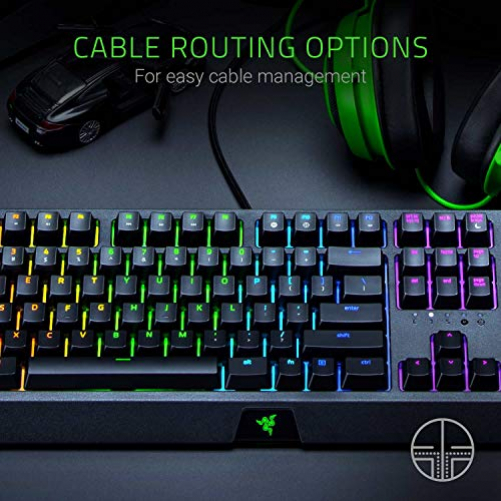 Razer BlackWidow Gaming Keyboard Green Switches Chroma RGB IT-Layout