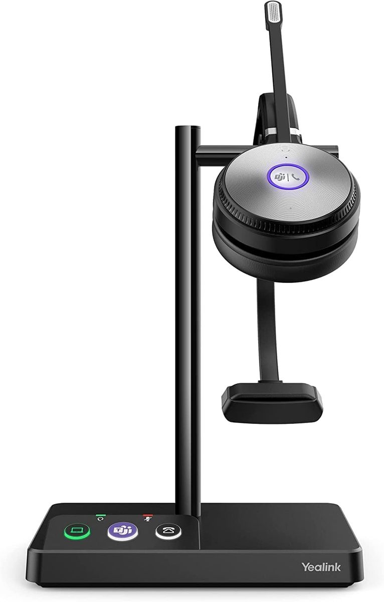 Yealink WH62 Mono DECT Wireless Headset Teams, schwarz WH62 Mono Teams