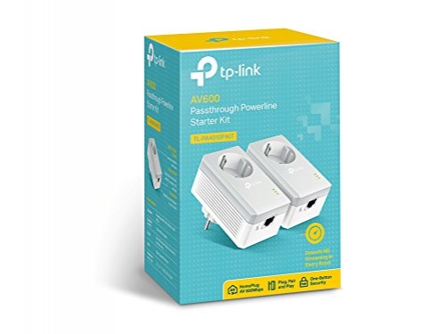 TP-Link AV600 Powerline Adapter Kit 600Mbit/s Steckdose Powerline
