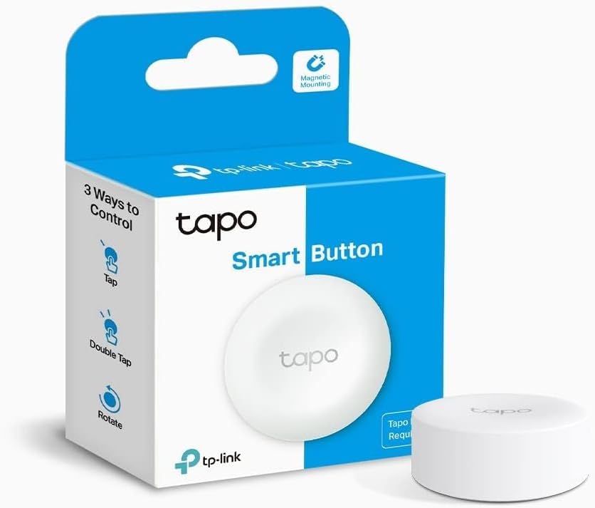 Tapo S200B - Intelligente Taste, benutzerdefinierte Aktionen, intelligente Gerätesteuerung, EIN-klick-Aktivierung, Lange Akkulaufzeit, Hub H100 erforderlich, Weiß Sensor Smart Taste