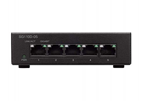 Cisco SG110D-05 Unmanaged L2 Gigabit Ethernet 10/100/1000