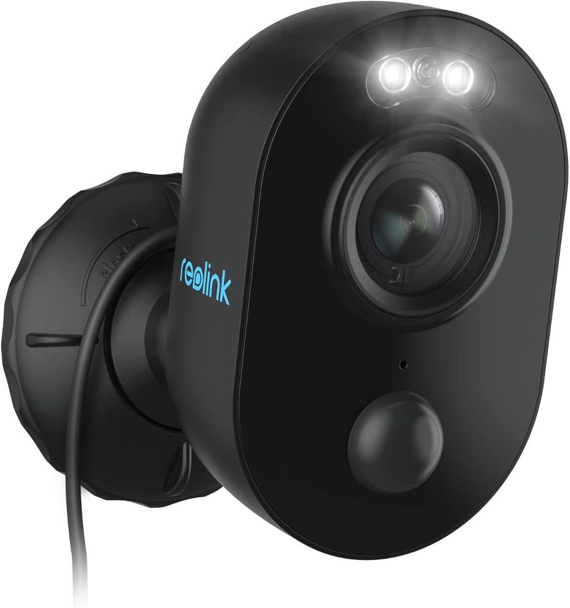 Reolink Lumus Schwarz WLAN Kamera Outdoor mit Licht Spotlight, 1080P Überwachungskamera Aussen mit 2-Wege-Audio, Bewegungserkennung + PIR, Micro SD-Kartenslot, Sirene