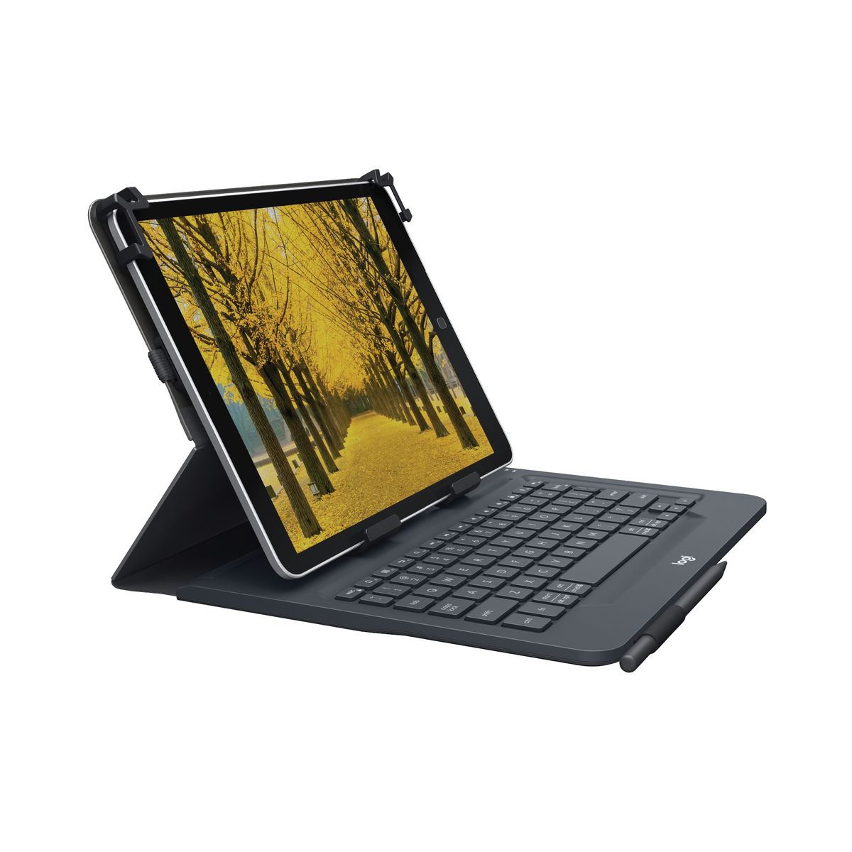 Logitech Universal Folio Tastatur für Mobilgeräte Schwarz Bluetooth UK-Layout
