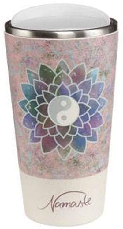 Goebel Lotus Flower Rose Mug to Go Lotus Yin Yang Colourful Bamboo Combination