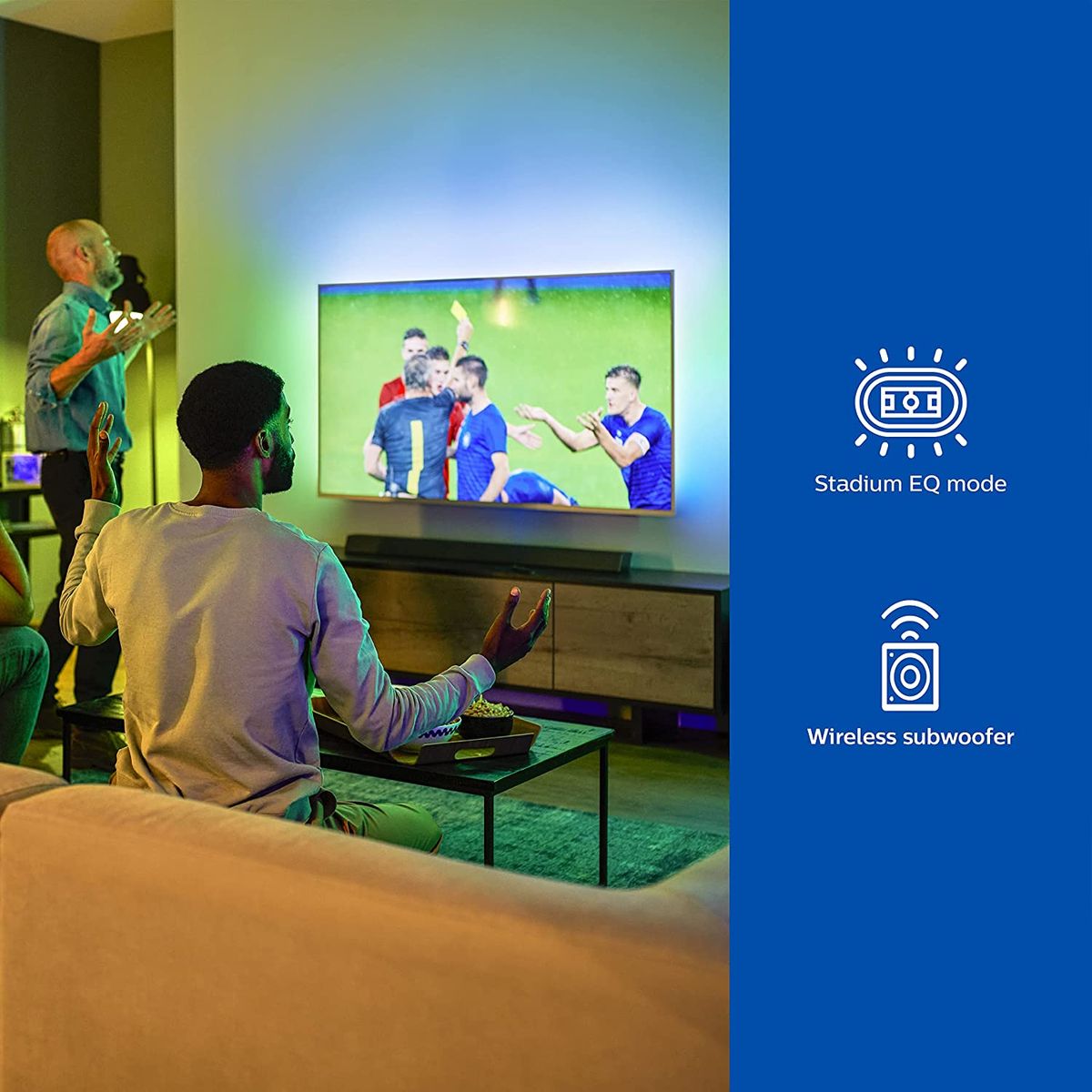 Philips B8805/10 Soundbar Subwoofer kabellos Bluetooth 400W Dolby Atmos eARC DTS