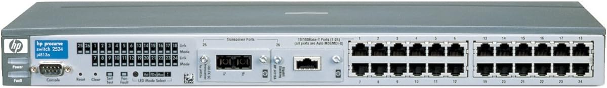 HP ProCurve 2524 Switch: J4813A 24 RJ-45 10/100 ports