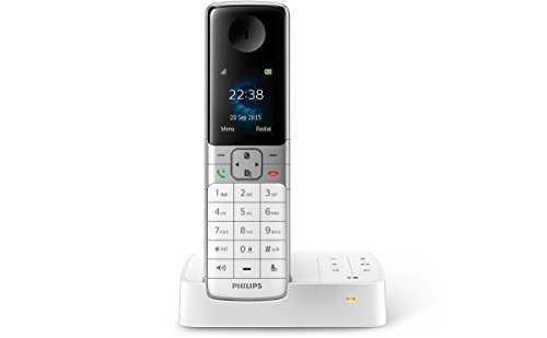 philips D6351W/38 schnurloses Telefon Anrufbeantworter Display HQ Sound