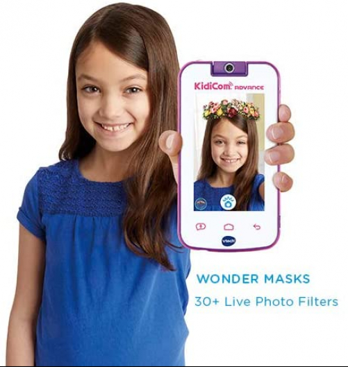 Vtech Kidicom Advance Kinder-Mobilgerät Lernspielzeug sicheres Kommunikationsgerät e-Books Kamera kinderfreundlichen Apps Spielen mehr Pink