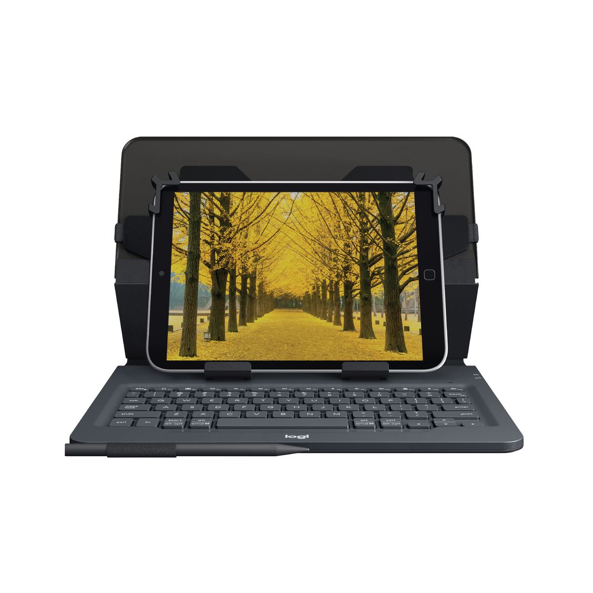 Logitech Universal Folio Tastatur für Mobilgeräte Schwarz Bluetooth UK-Layout