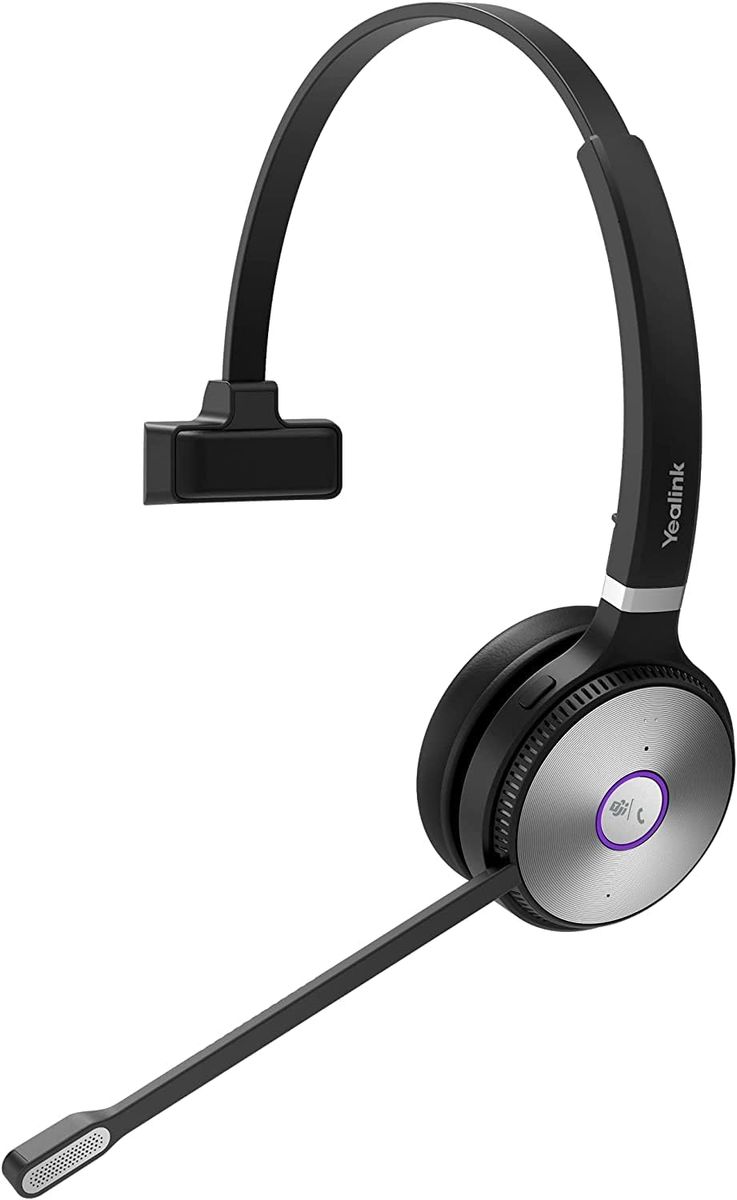 Yealink WH62 Mono DECT Wireless Headset Teams, schwarz WH62 Mono Teams