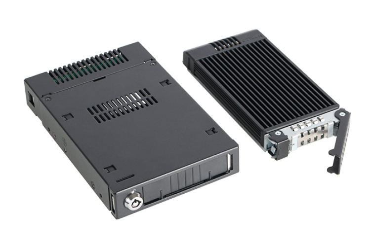 ICY DOCK M.2 NVMe PCIe 4.0 SSD Wechselrahmen (2230, 2242, 2280, 22110) - Vollmetall - ToughArmor MB601M2K-1B Wechselrahmen mit M.2 Tray