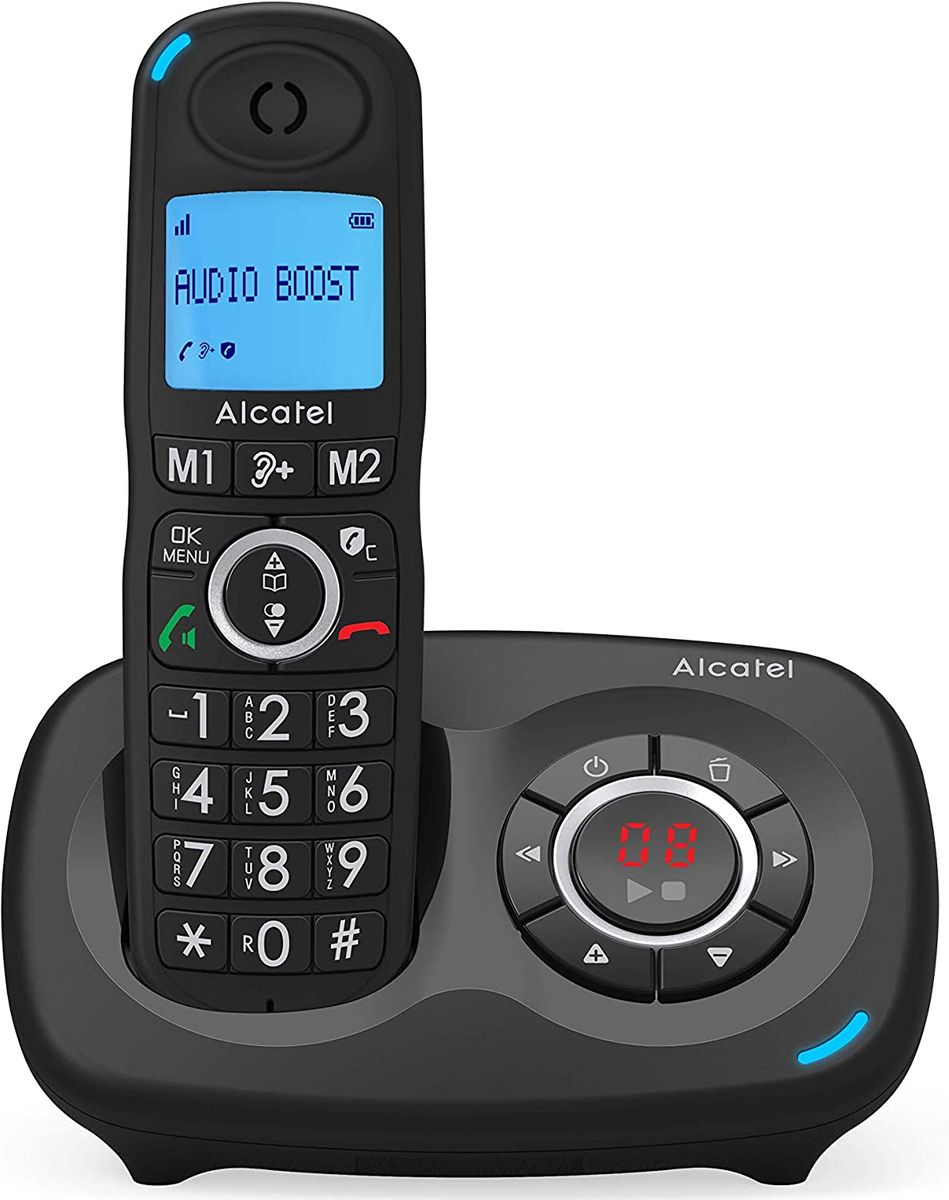Alcatel Komfort-Telefon XL595B Singel Voice Call-Block-Funktion schnurlos