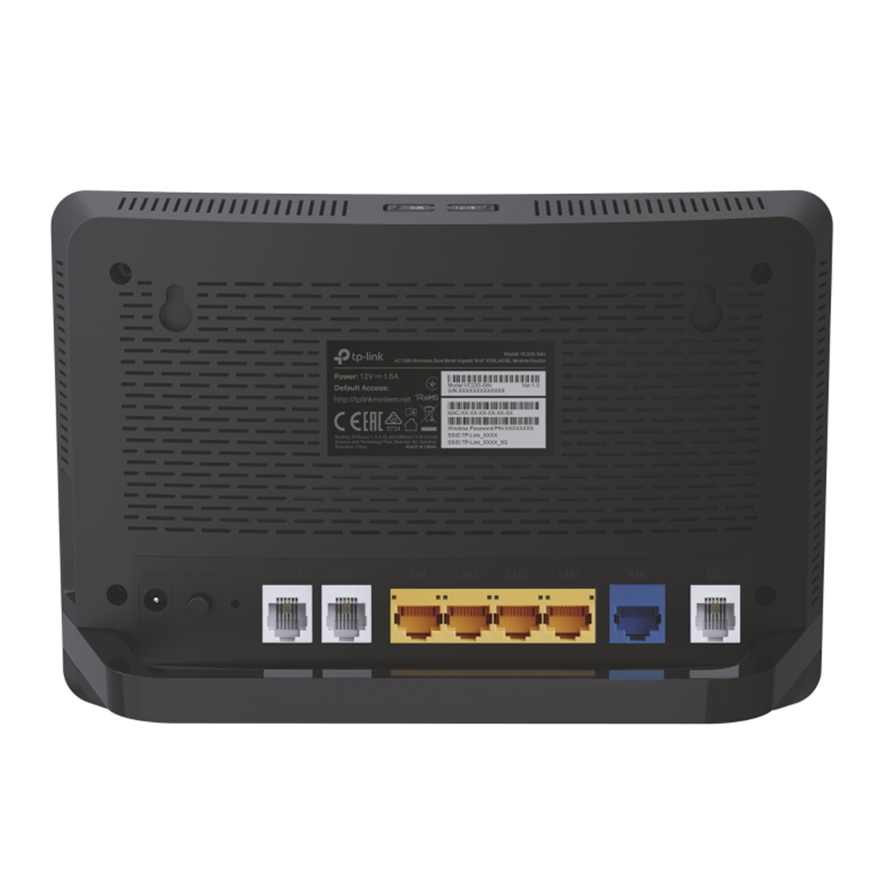 TP-Link Archer VR1210v AC1200 Wireless Dual Band Modem Router Access Point Gigabit VoIP VDSL ADSL Annex A v1.0