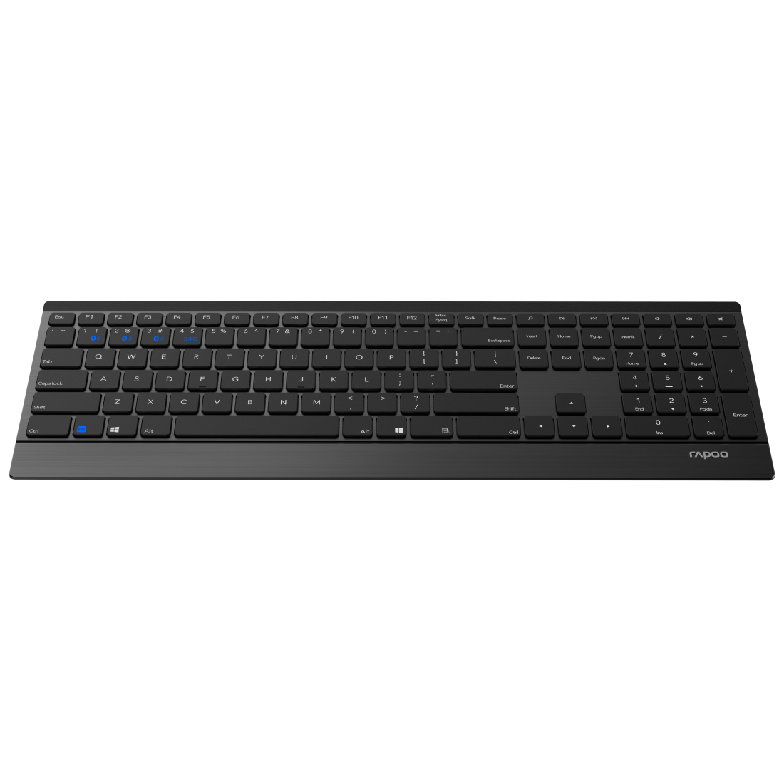 Rapoo 9500M kabelloses Multi-Mode Deskset Tastatur & Maus schwarz CH-Layout