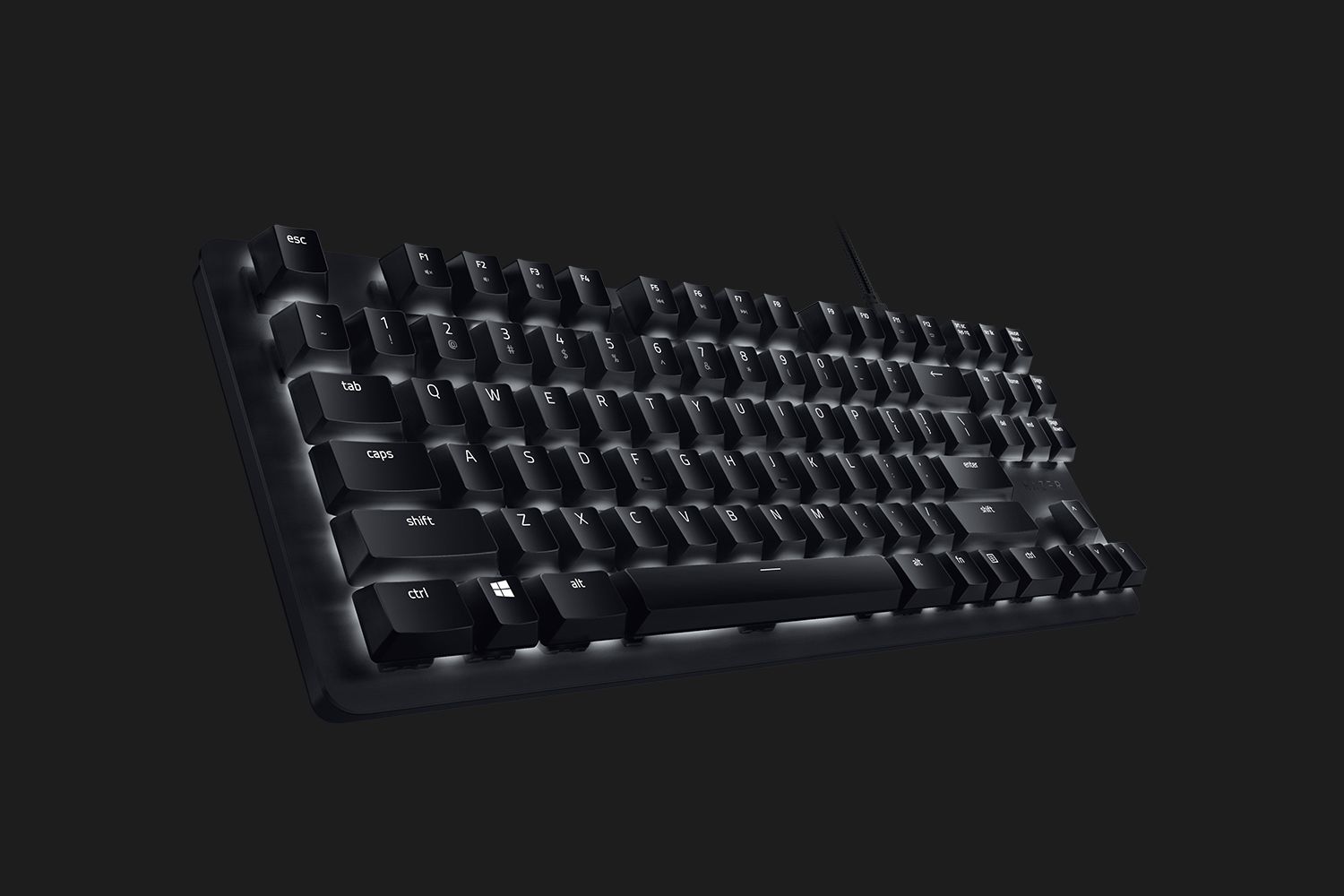Razer BlackWidow Lite Gaming Keyboard Orange Switches TKL DEU Layout QWERTZ