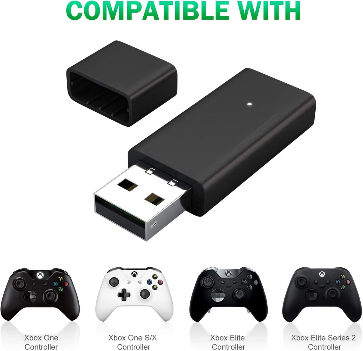 NOPWOK Xbox Wireless Adapter for PC Windows 10/7 / 8/8.1, Wireless Adapter Compatible with Xbox One X S/Series X S/Elite/Elite Series 2