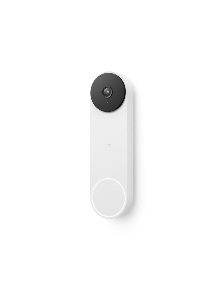 Google Nest Doorbell Wireless Video Türklingel, Snow