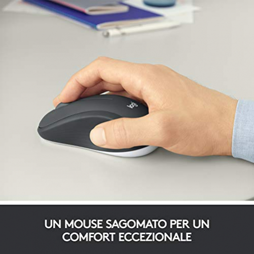 Logitech Advanced MK540 USB Deskset Tastatur Maus schwarz weiß IT-Layout