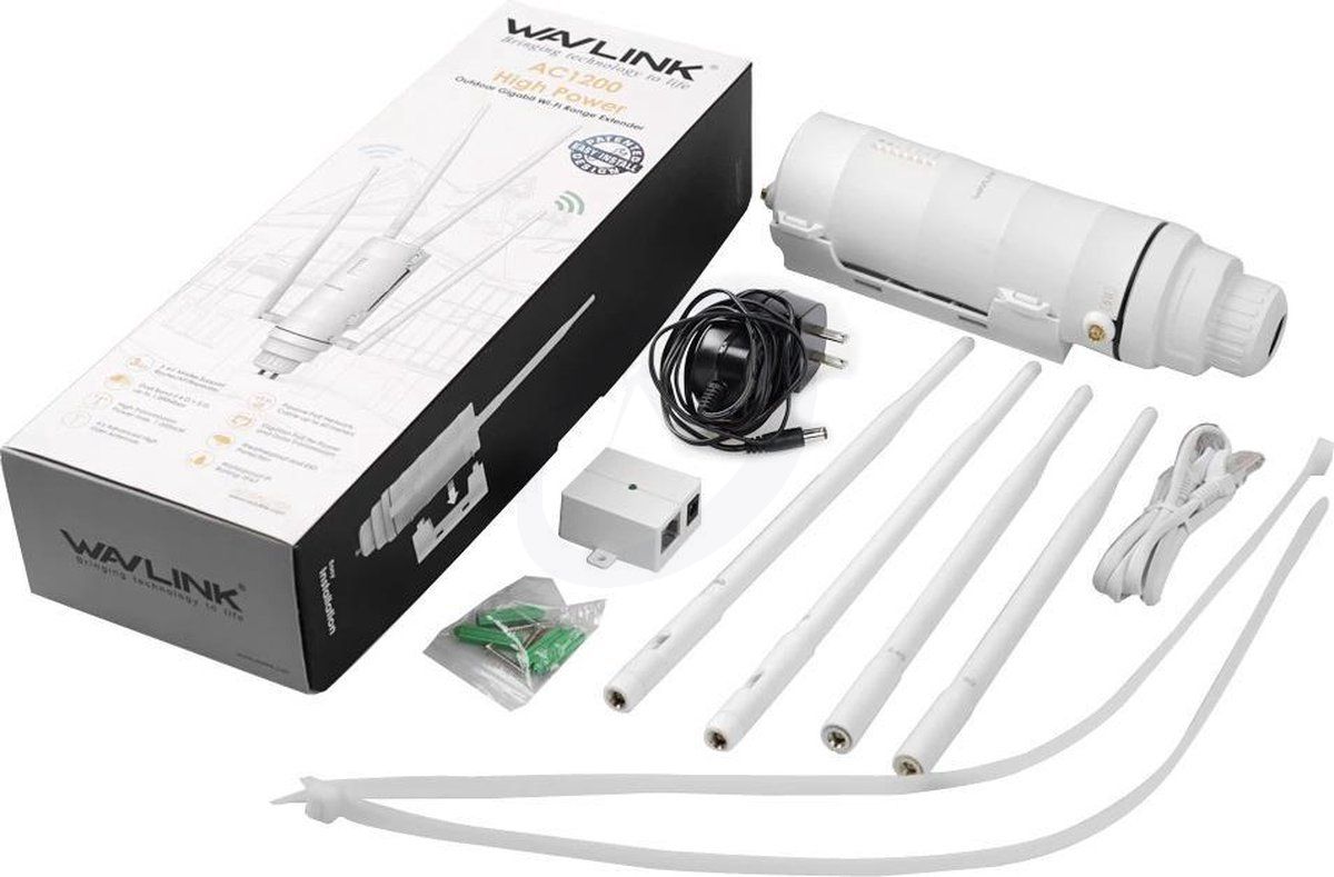 Wavlink AC1200 Dual-band Outdoor Wifi Access Point Range Extender (WING 12M)