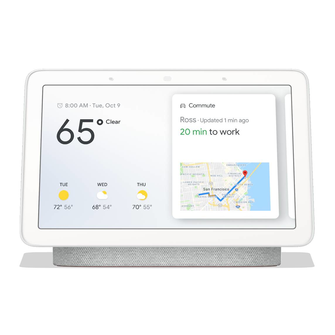 Google Nest Hub - Smart Display mit Sprachsteuerung - Kreide