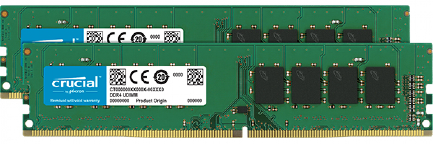 Crucial RAM CT2K16G4DFD832A 32GB (2x16GB) DDR4 3200MHz CL22 (2933MHz oder 2666MHz) Desktop Arbeitsspeicher Kit 3200 MT/s 32GB Kit (16GBx2) Dual Rank