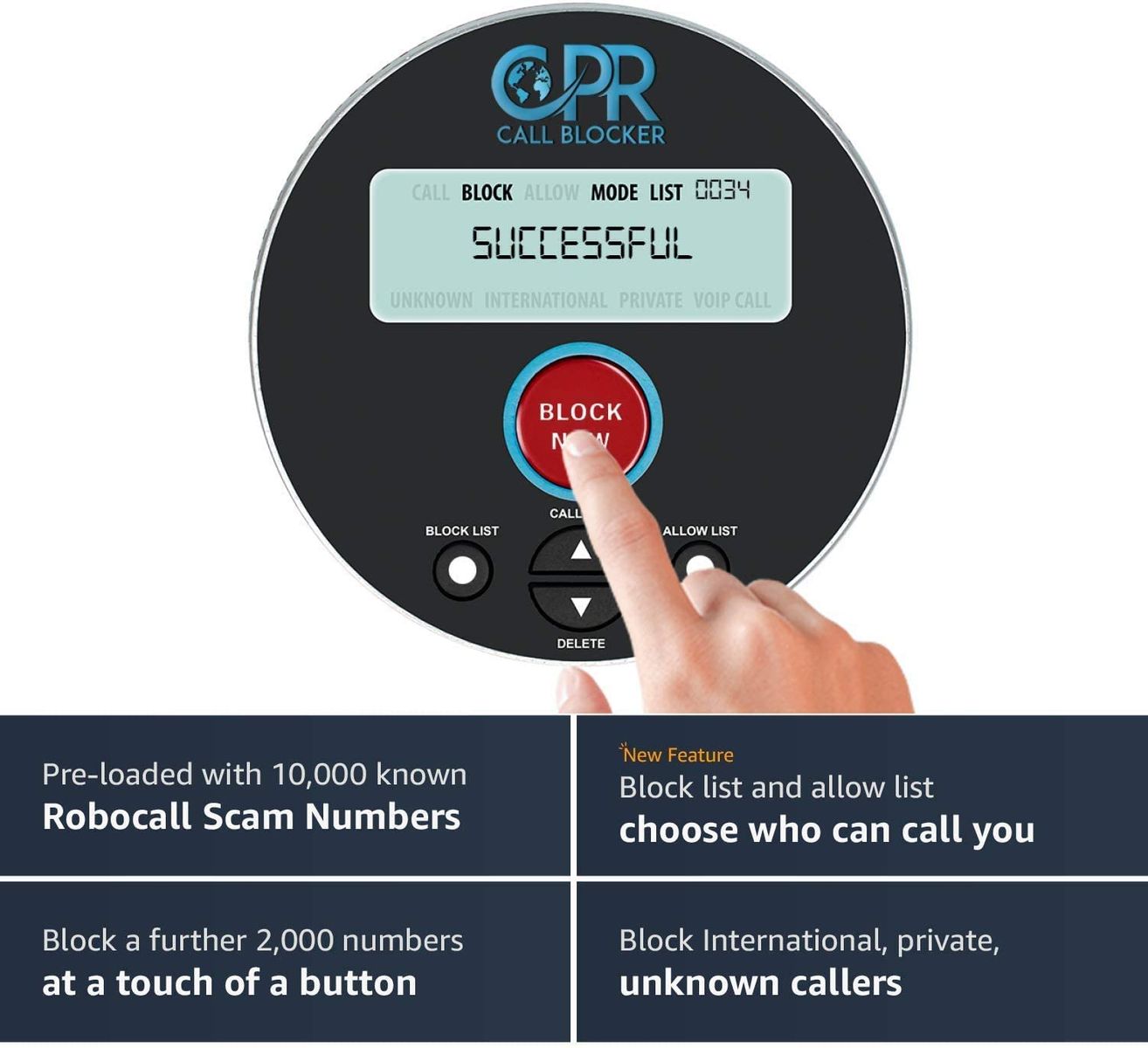 CPR Call Blocker V10000 - Block all nuisance, PPI calls, scams, calls and unwanted calls to landlines