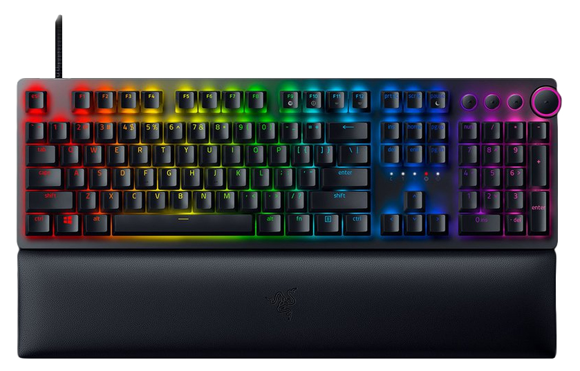 Razer Huntsman V2 Gaming Keyboard Optical Purple Switches Chroma RGB DEU Layout QWERTZ