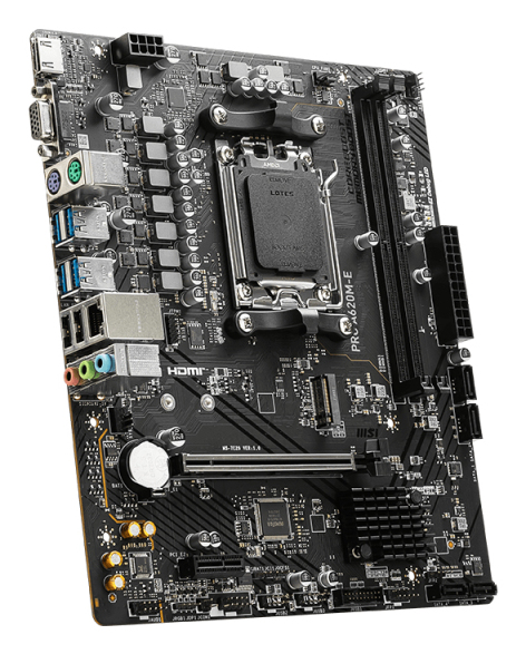 MSI PRO A620M-E Motherboard AMD A620 Sockel AM5 micro ATX