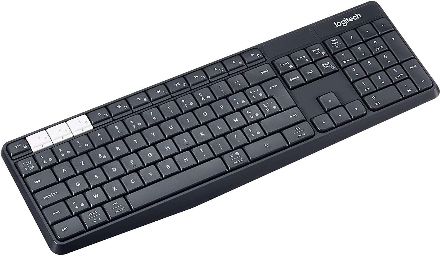 Logitech k375s RF Wireless Bluetooth Tastatur Graphit weiß FR-Layout