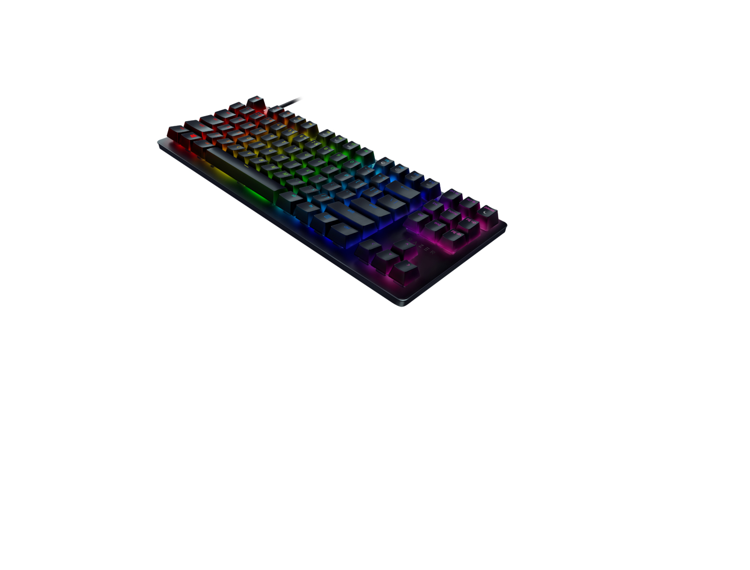 Razer Huntsman TE Gaming Keyboard Optical Red Switches TKL RGB US-Layout ISO